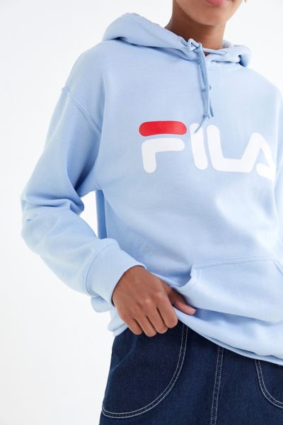 fila uo exclusive logo hoodie sweatshirt