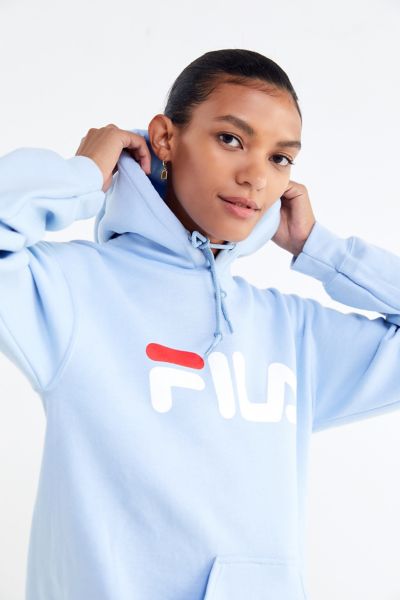 fila uo exclusive logo hoodie sweatshirt