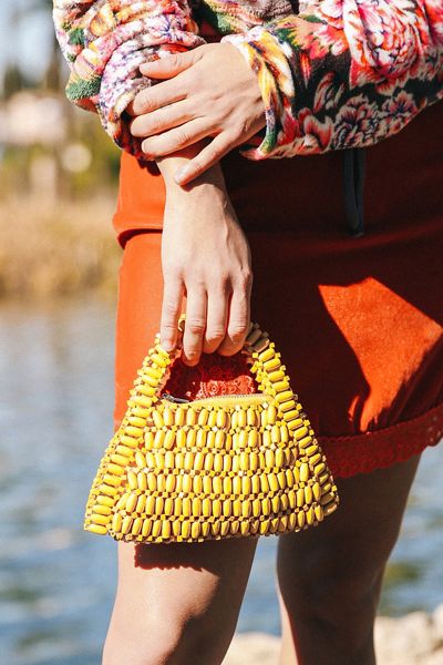 Bethany Beaded Handle Bag