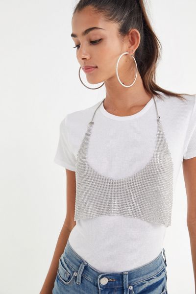 Out From Under Mirror Ball Rhinestone Bra Top