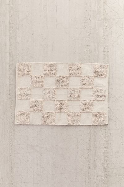 Leven Looped Checkered Textured Rug