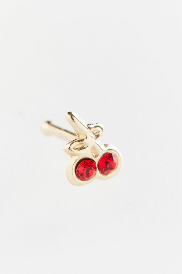 Cherry on Top Studs-gold main image 1