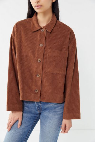 UO Clark Corduroy Button-Down Shirt Jacket