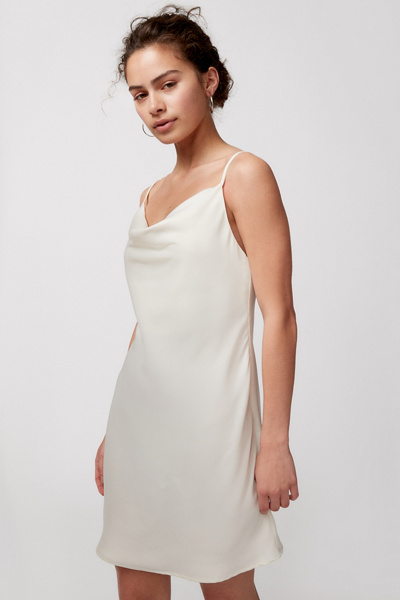 Urban Outfitters Uo Mallory Cowl Neck Slip Dress In White ModeSens - Main Image