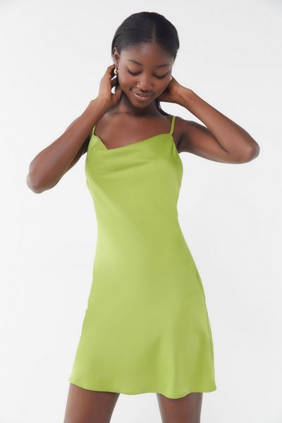 UO Mallory Cowl Neck Slip Dress