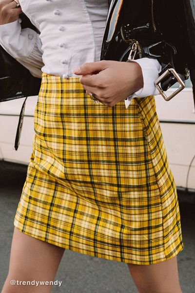 UO Colin Plaid Pocket Mini Skirt