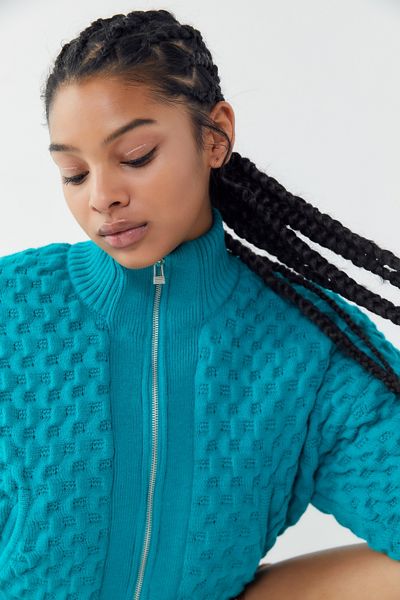 UO Shea Zip-Up Sweater Jacket