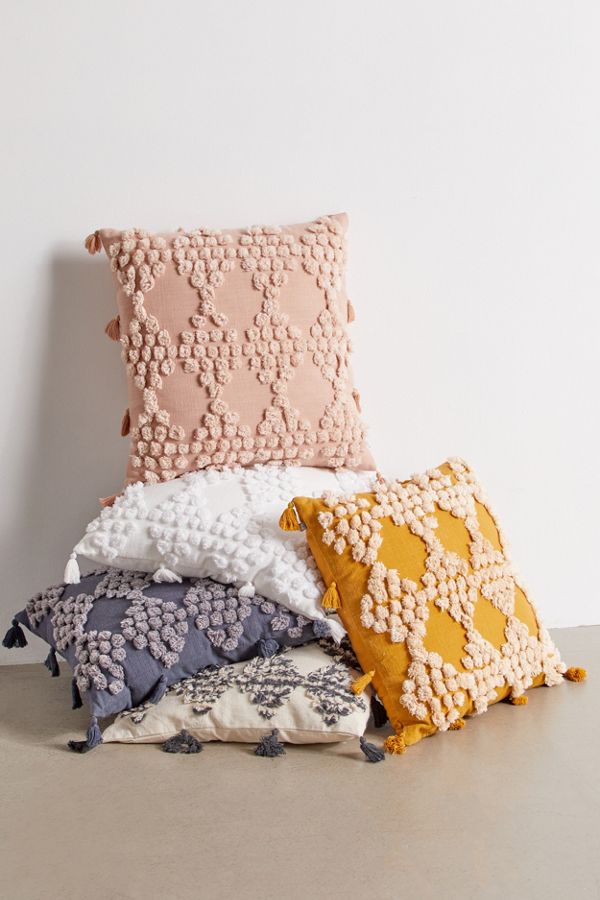 Slide View: 1: Eden Tufted Throw Pillow