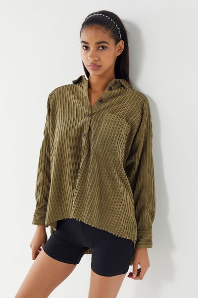 UO Brendan Corduroy Button-Down Shirt
