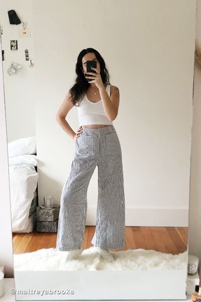 UO Otto Striped Wide Leg Pant