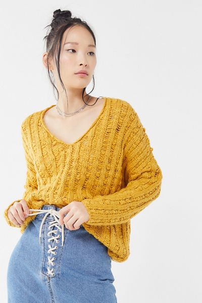 UO Tassa Textured Pullover Sweater