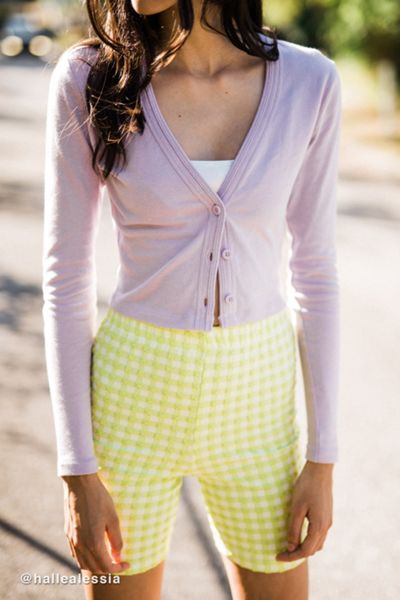 UO Cole Button-Down Cropped Cardigan