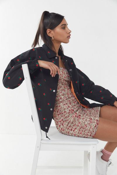 X-girl Rose Embroidered Coach Jacket