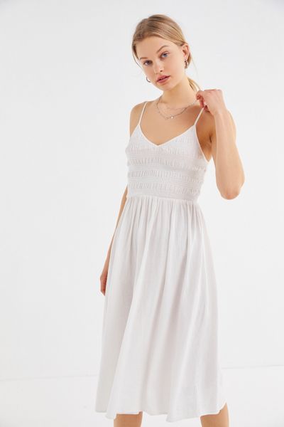 UO Ember Smocked Midi Dress