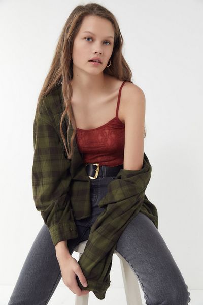 Out From Under Sheer Lace Cropped Cami