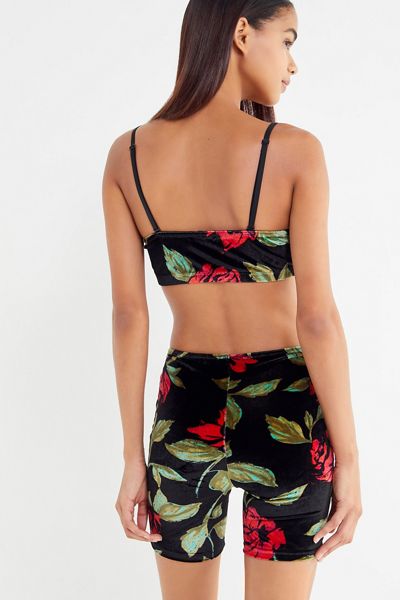 Out From Under Diandra Floral Velour Bike Short