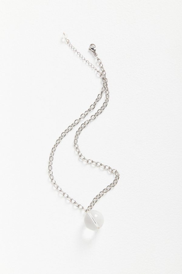 Luiny Crystal Ball Chain Necklace Urban Outfitters