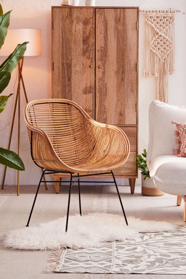 Slide View: 1: Lillian Rattan Chair
