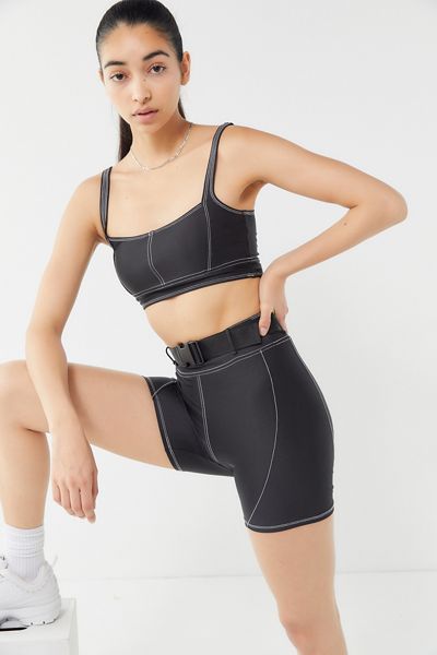 UO Kit Belted Contrast Stitch Bike Short