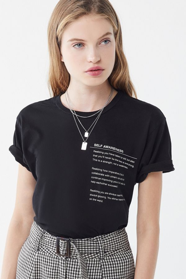 Project Social T Self Awareness Tee Urban Outfitters
