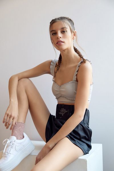 Out From Under Georgia Pointelle Ruffle Bra Top 