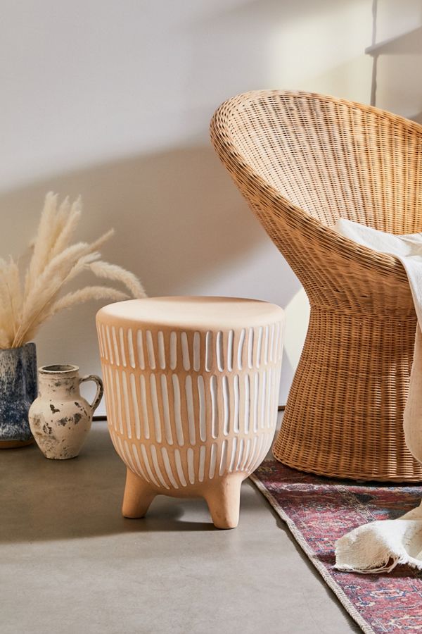 Slide View: 1: Everly Ceramic Side Table