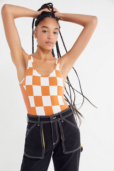 Out From Under Checkmate Scoop-Neck Bodysuit