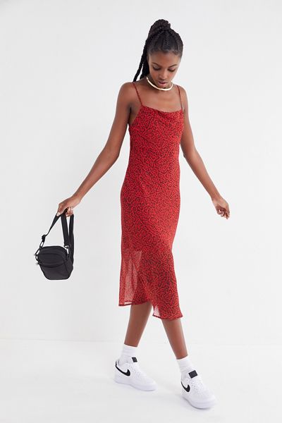 Third Form Rumba Animal Print Slip Dress