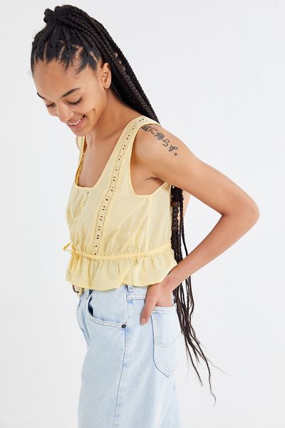 UO Sylvia Peplum Cami