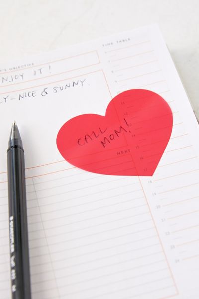 Transparent Heart Sticky Notepad