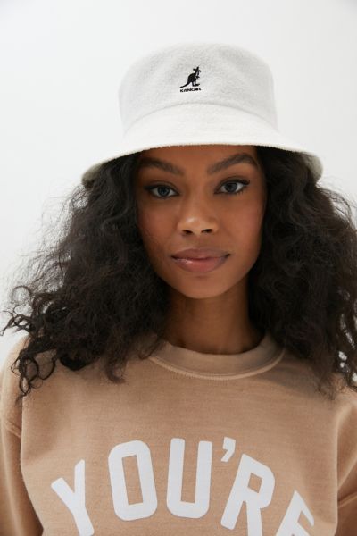 Kangol Bermuda Bucket Hat In White