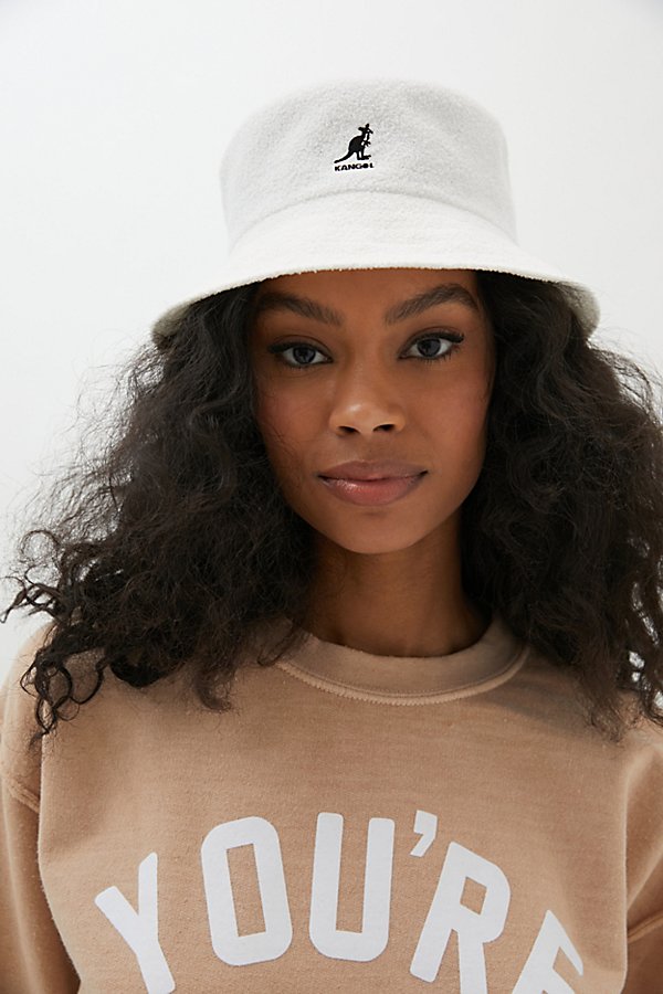 Shop Kangol Bermuda Bucket Hat In White At Urban Outfitters