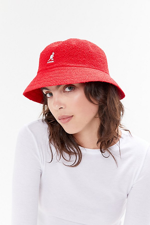 Kangol Bermuda Bucket Hat In Red