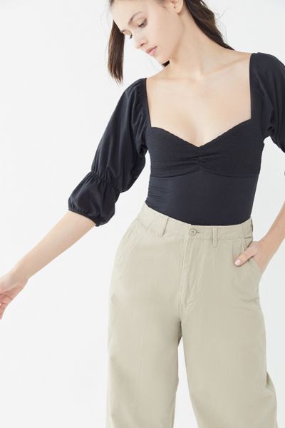 Out From Under Maeve Smocked Bodysuit