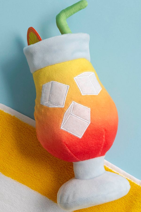 Slide View: 4: BARK Strawberry Daq-Furry Dog Toy