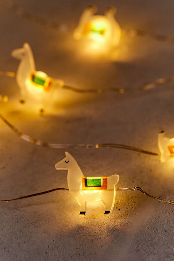 Slide View: 1: Llama String Lights