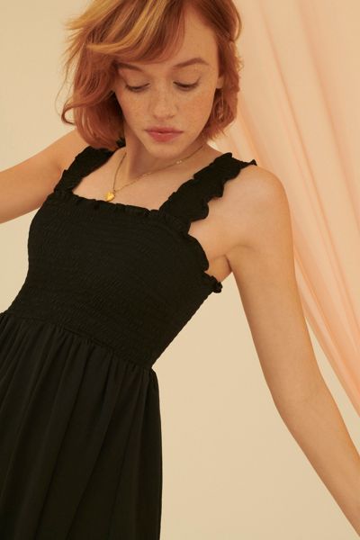 Out From Under Mara Smocked Slip