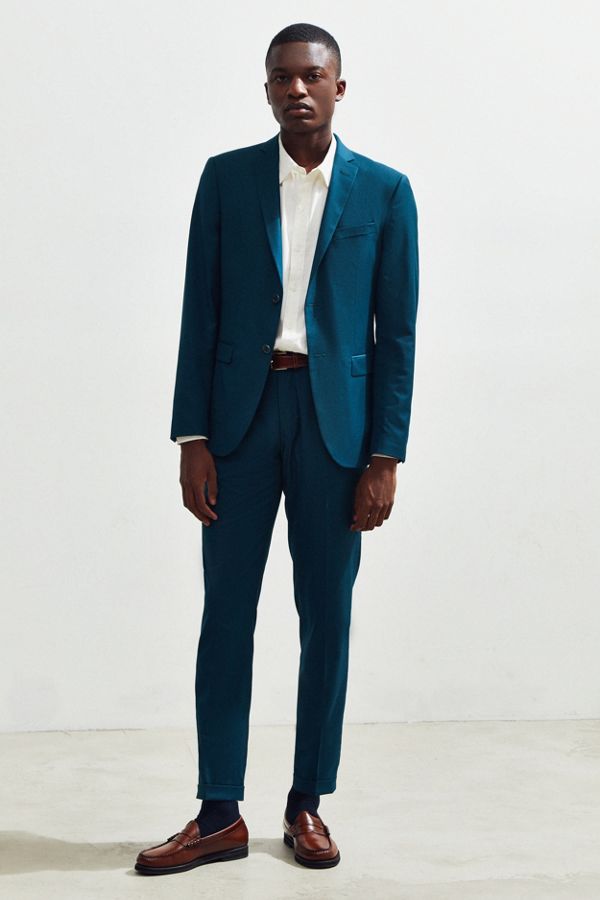 UO Teal Relaxed Fit Suit Pant | Urban Outfitters