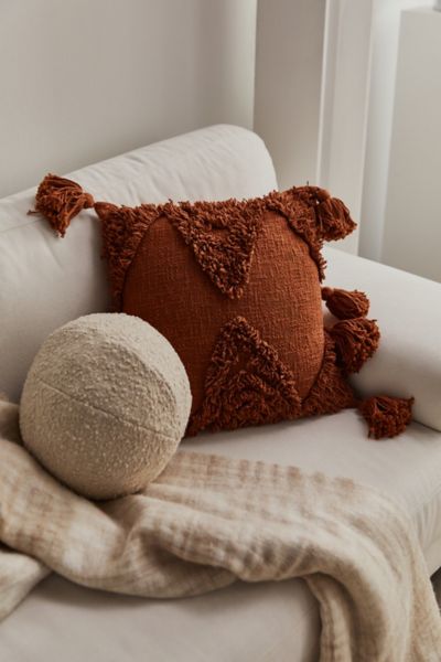 Rumi shag throw pillow top
