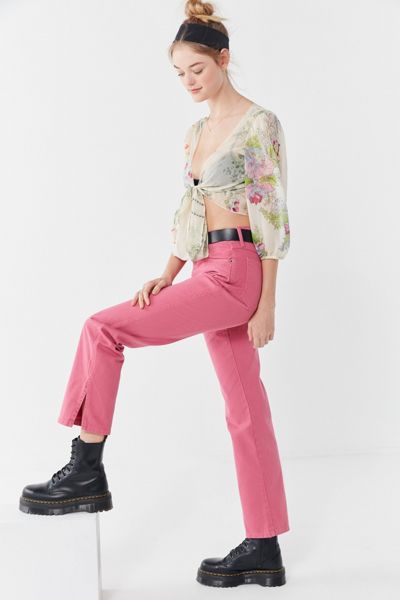 BDG Split-Ankle Straight Leg Jean 