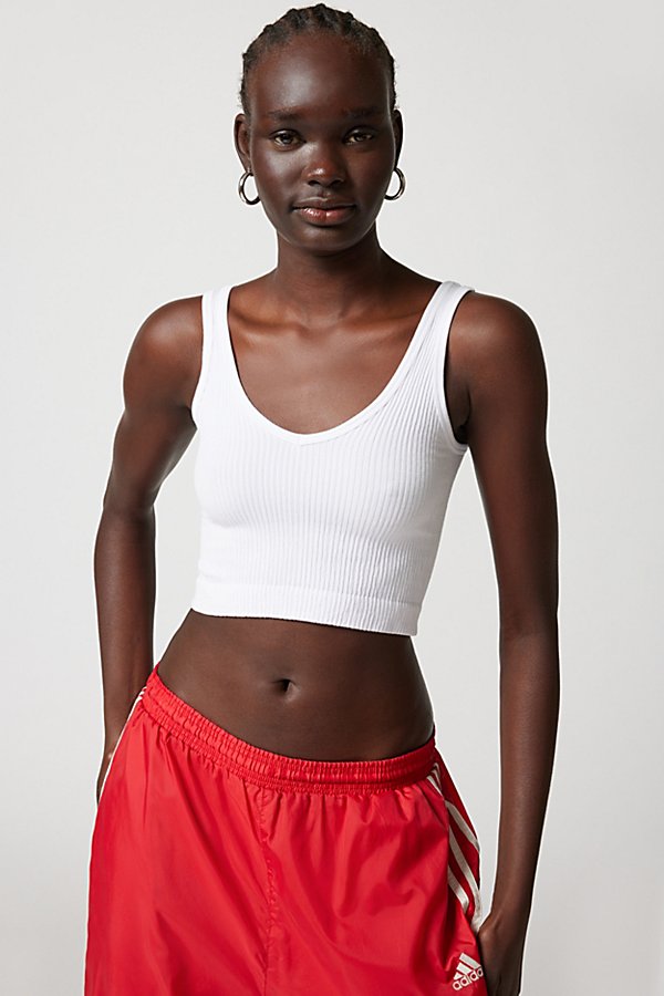 Out From Under Drew Seamless Ribbed Bra Top In White | ModeSens
