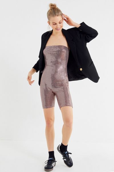 Out From Under Jane Sequin Romper