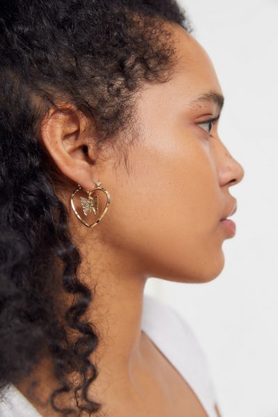 In Your Heart Hoop Earring