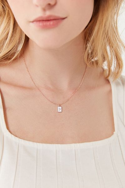 Riley Enamel Tag Necklace