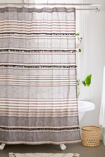 Betty Yarn-Dye Shower Curtain