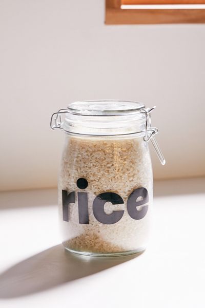 Medium Clipped Glass Storage Jar