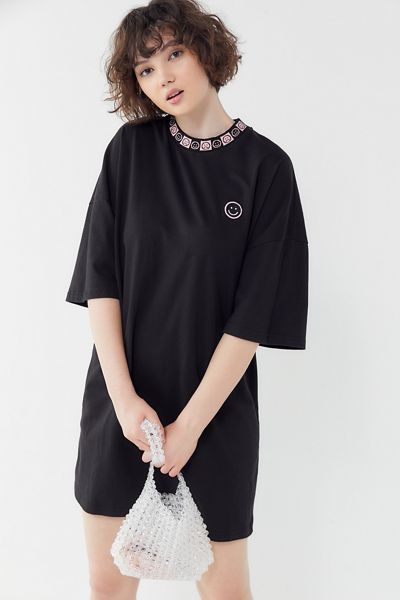 Lazy Oaf Happy Sad Oversized T-Shirt Dress