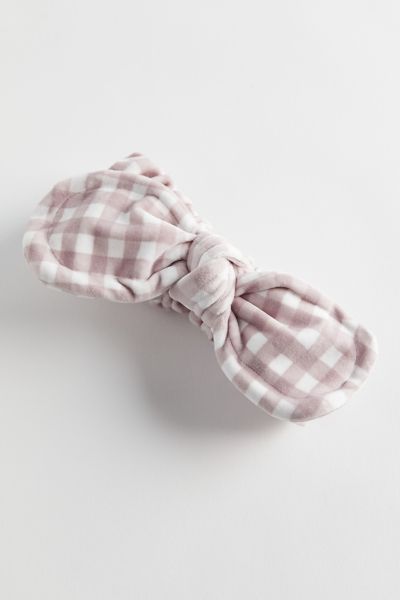 Urban Outfitters Spa Day Headband In Gingham