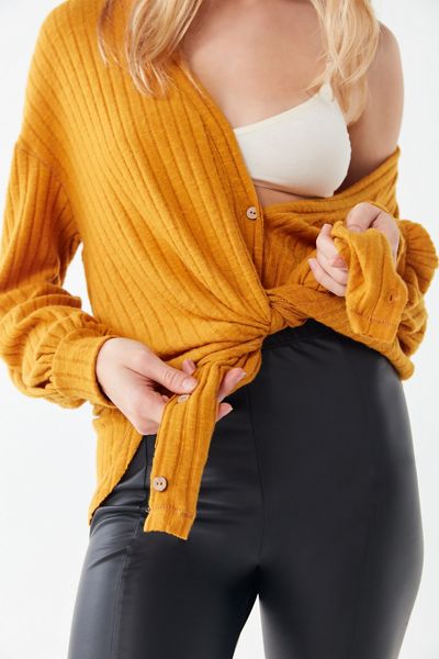 Out From Under Dylan Oversized Button-Front Cardigan