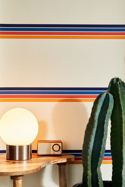Retro Stripe Removable Wallpaper